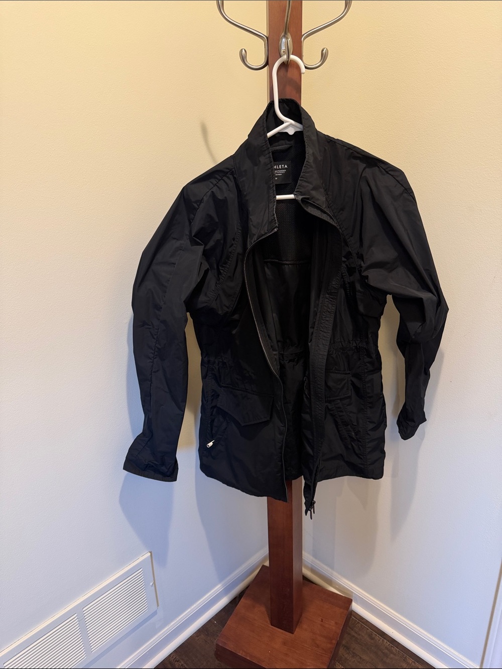 Athleta Black Women's Military-Style rain Jacket